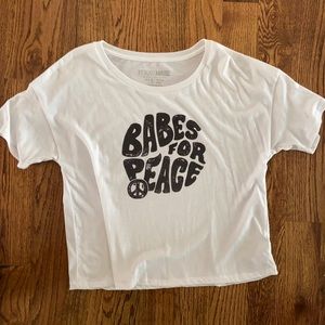 Amuse graphic cropped tee